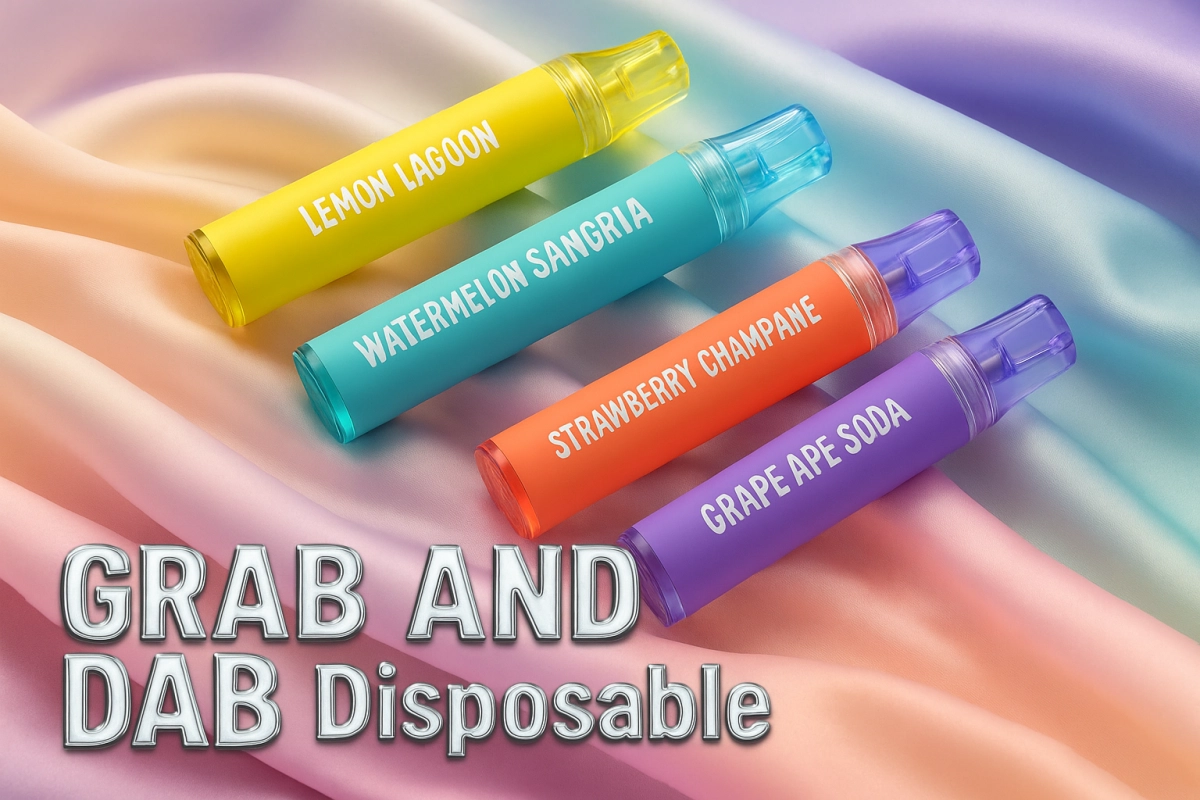 Grab and Dab diamond-infused disposable vapes — flavor and effects comparison