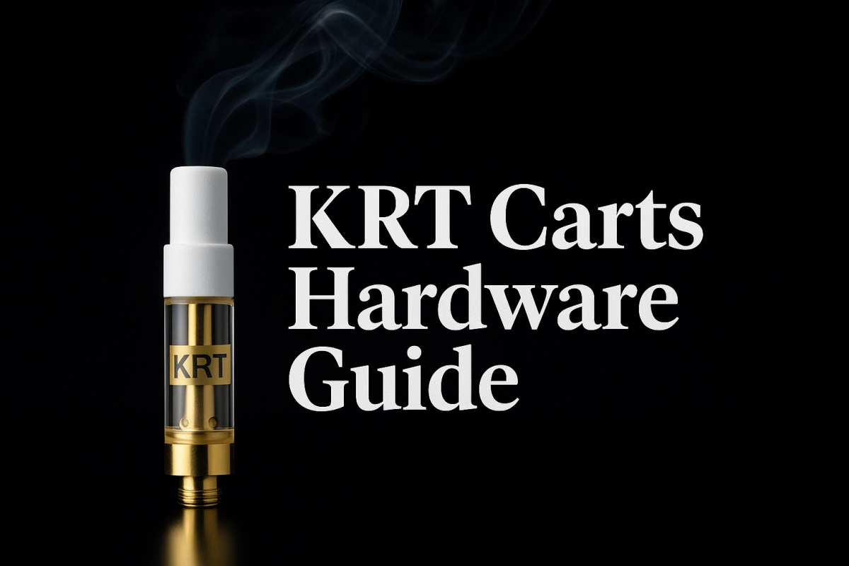 Cover image for KRT carts hardware guide showing empty premium 510 vape cartridges for B2B brands