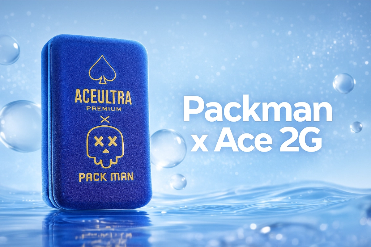 Packman x Ace 2G packaging and labeling guide cover: master case labels, lot IDs, and traceability requirements (Ace packman)