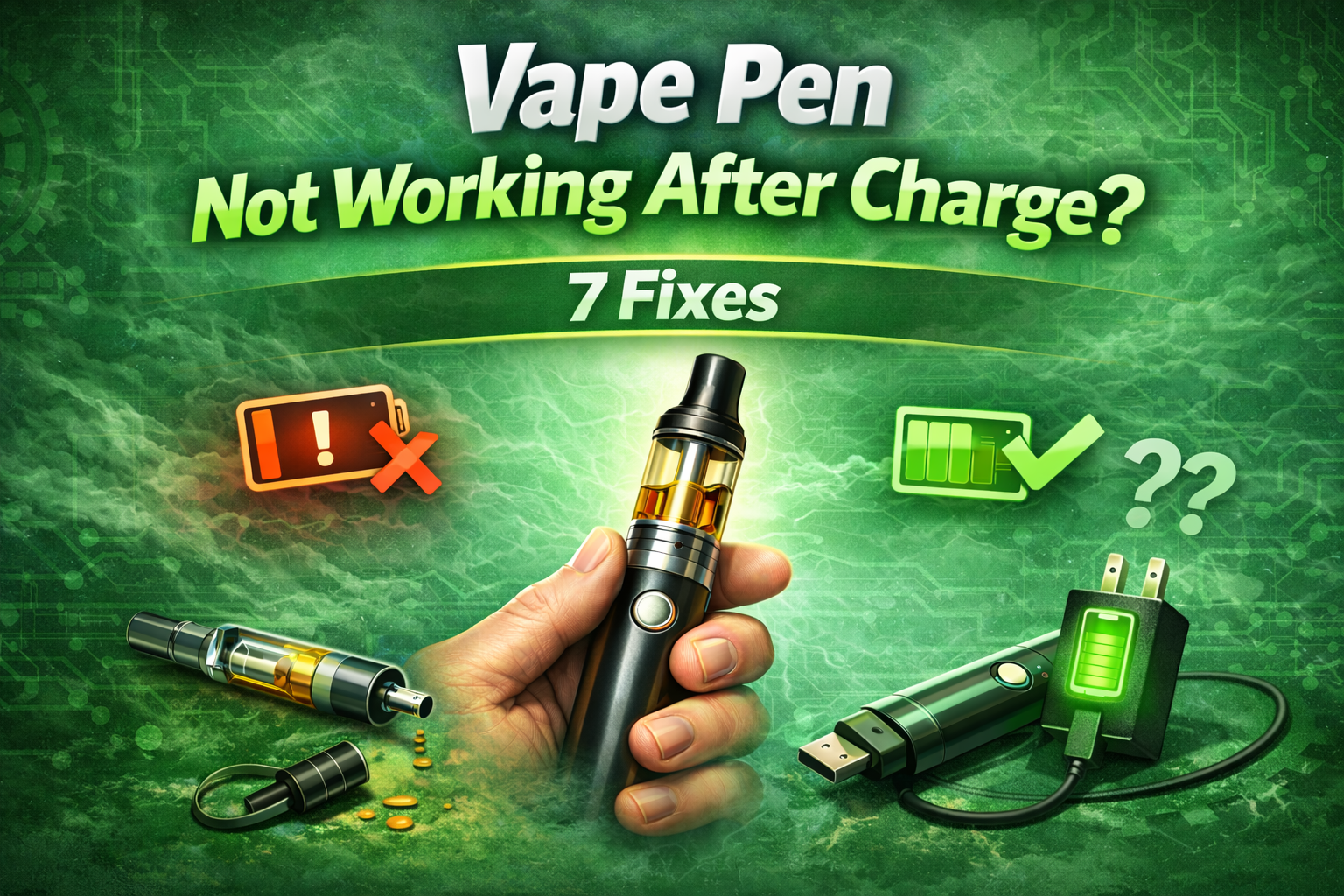 Vape Pen Not Working After Charge: 7 Fast Fixes