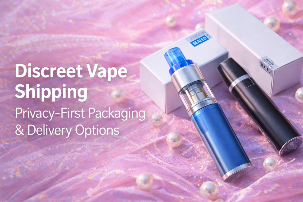 Plain packaging and privacy-first delivery options for discreet vape shipping (empty only)