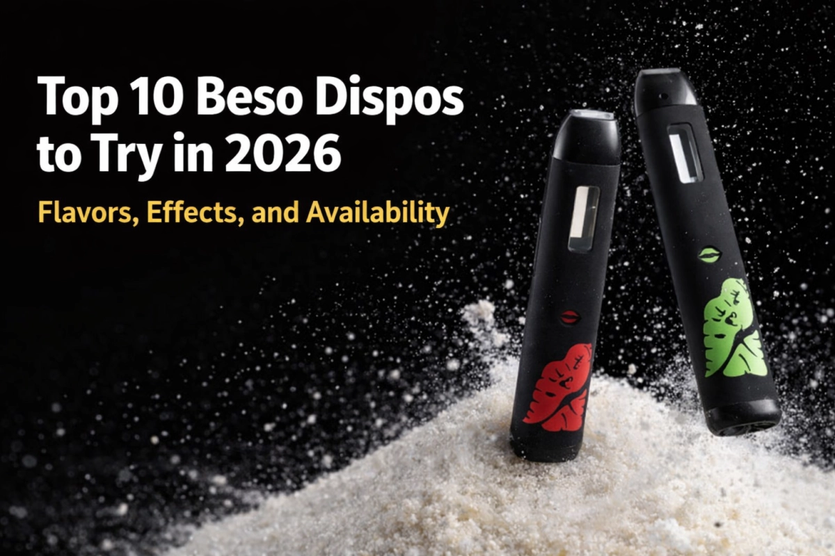 Top 10 beso dispos 2026 buyer scorecard with label-set flavors and warehouse availability (empty only device).