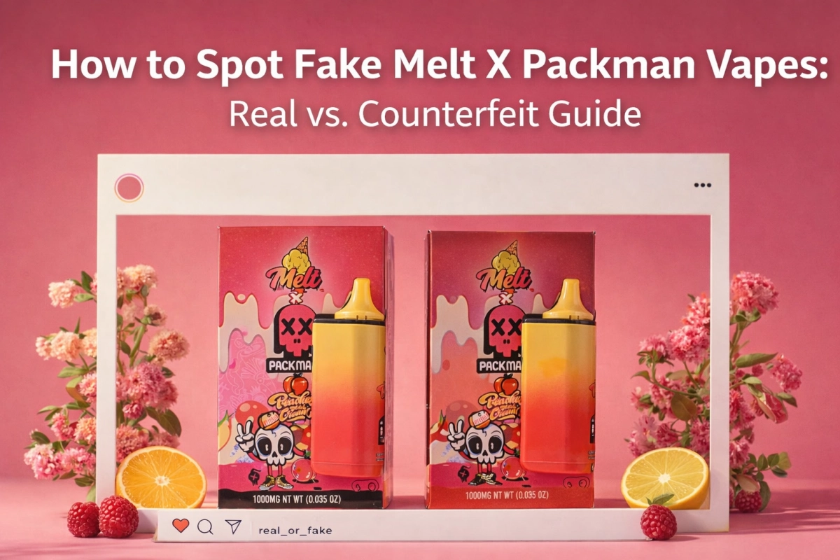 Real vs fake Melt X Packman checklist—packaging seals, codes, and print cues for empty only shells