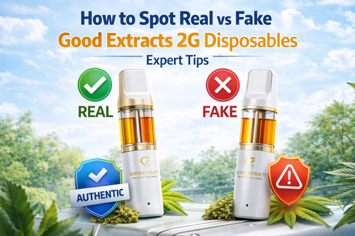 How to verify real vs fake Goo'd Extracts 2G disposables with expert tips on authentication, packaging cues, and security checks.