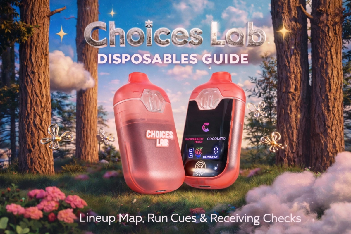 Choices Lab disposables empty only lineup map with run cues and receiving checklist