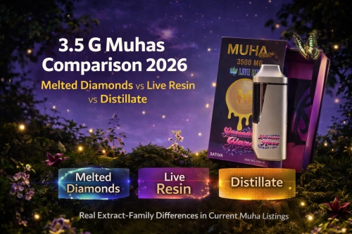 3.5 G Muhas: Melted Diamonds vs Live Resin vs Distillate Guide 2026