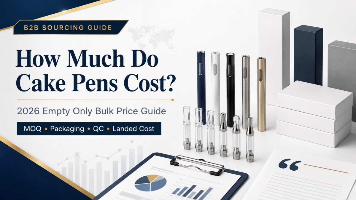 Bulk buyer pricing guide for Cake pen empty only sourcing, MOQ tiers, packaging, QC, and landed cost planning