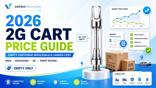 2026 2G Cart Price Guide: Empty Cartridge Wholesale & Landed Cost