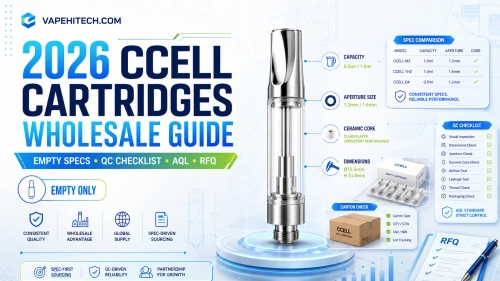 2026 CCell Cartridges Wholesale Guide: Empty Specs & QC Checklist