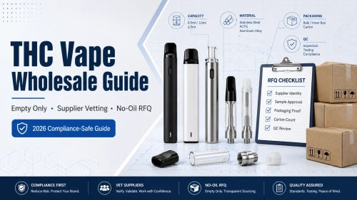 THC Vape Wholesale Guide: Empty Only Supplier Vetting & RFQ