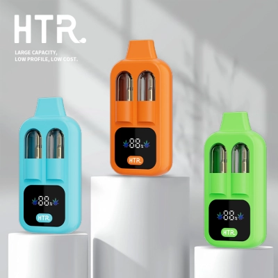 Empty 4ml + 4ml Dual Chamber Vapes Wth Screen 8ml Disposable Vape Pens HTR059 01