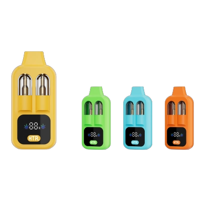 Empty 4ml + 4ml Dual Chamber Vapes Wth Screen 8ml Disposable Vape Pens HTR059 02