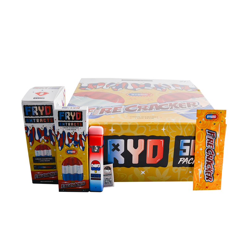USA STOCK Fryd Extracts Liquid Diamonds +Live Resin Fire Cracker  Disposable Vape Pen