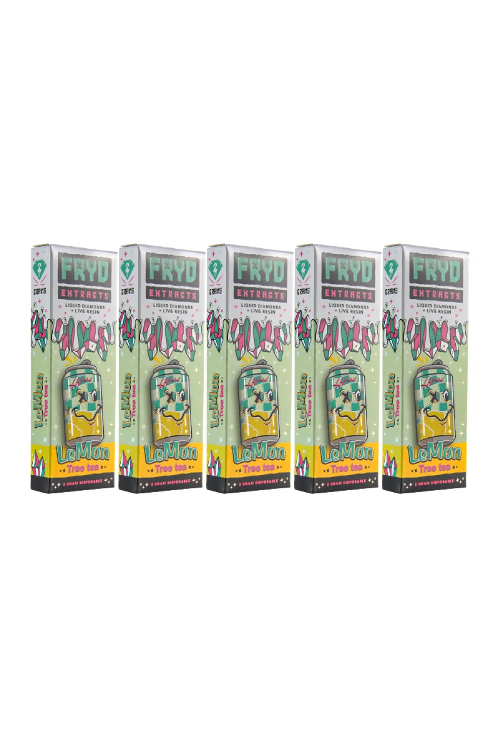 Fryd Lemon Liquid Diamonds +Live Resin Disposable Vape Pen