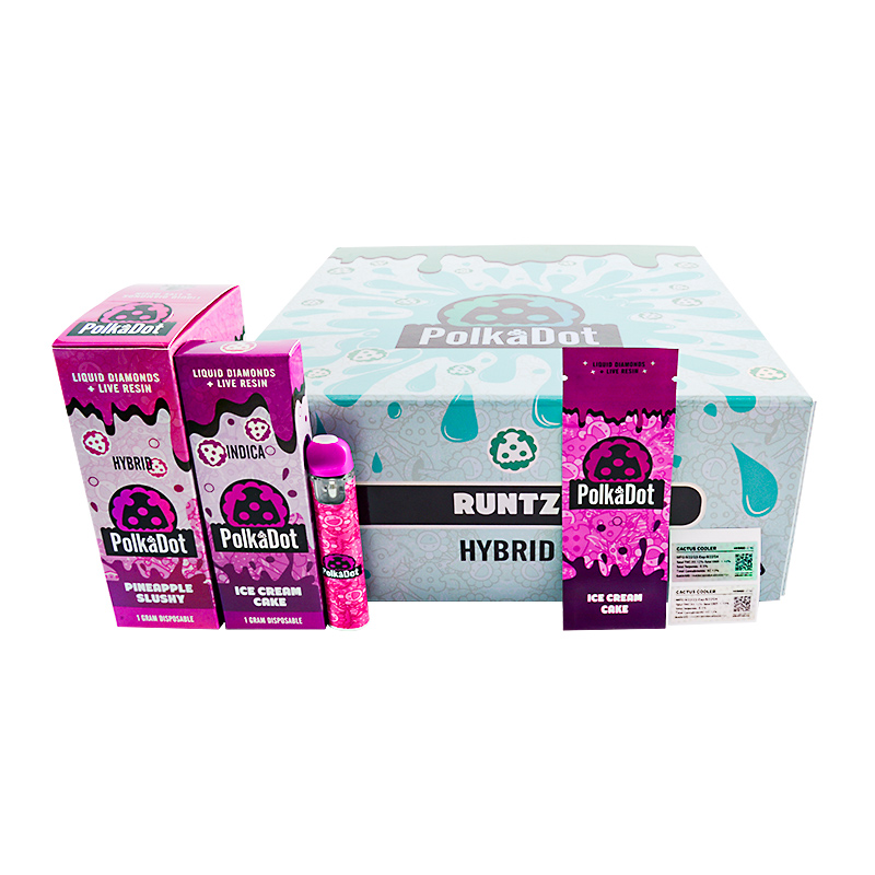 USA STOCK PolkaDot Liquid Diamonds + Live Resin Disposable Vape Pen