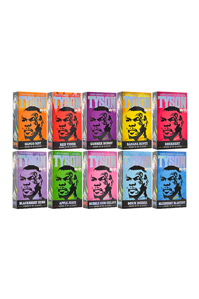 UK STOCK Tyson Pod Liquid Diamond Live Resin Disposable vape pen 500pcs