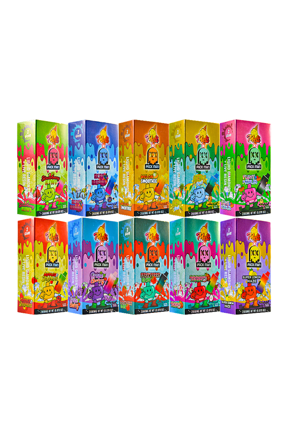 USA STOCK  Melt Packman Liquid Diamonds Live Resin Disposable Vape Pen