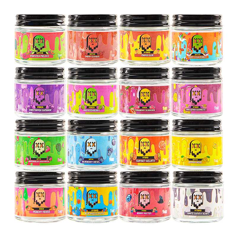 Packman 16oz  glass jar