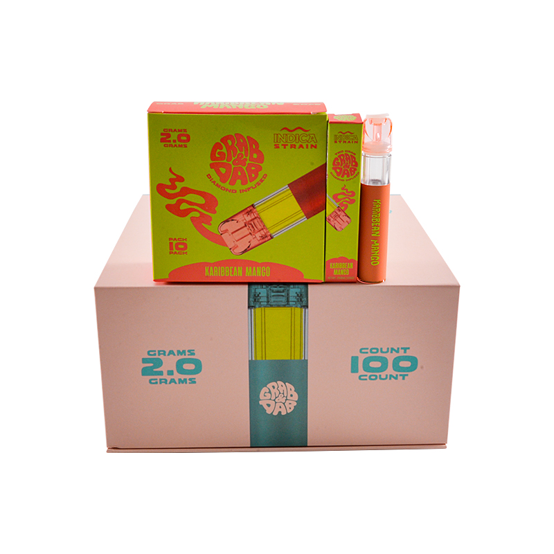 USA STOCK Grab  Dab 2g Disposable vape pen with box packaging