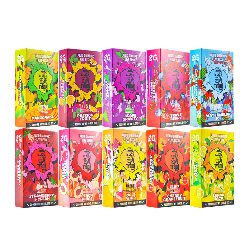 Tyson Pod 2g with full screen Liquid Diamonds Live Resin Disposable vape pen