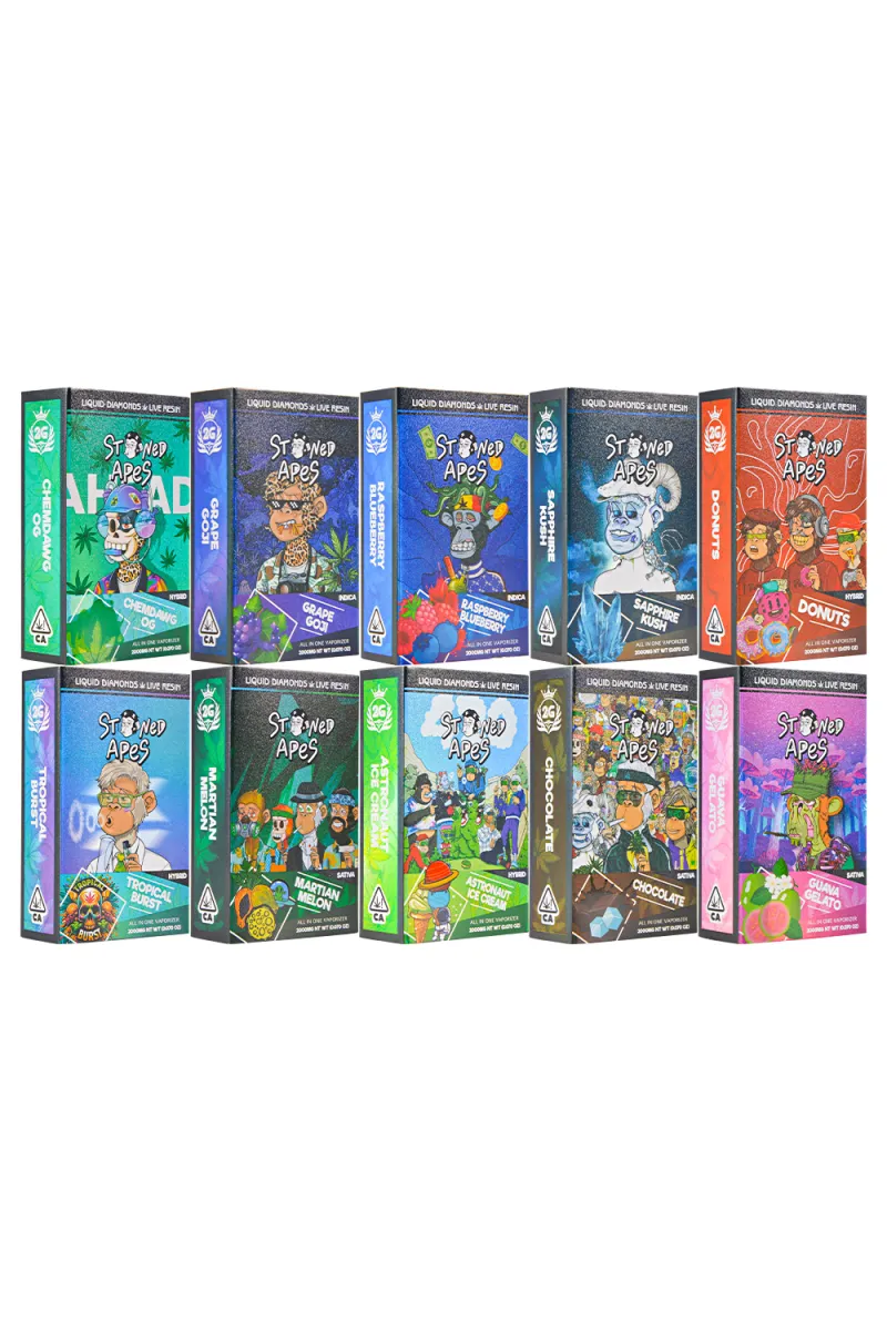 USA STOCK Stoned Apes Live Diamonds Disposable Vape Pen