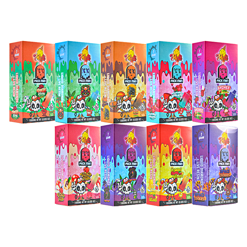 Melt Packman 1ml with Screen Liquid Diamonds Live Resin Disposable Vape Pen