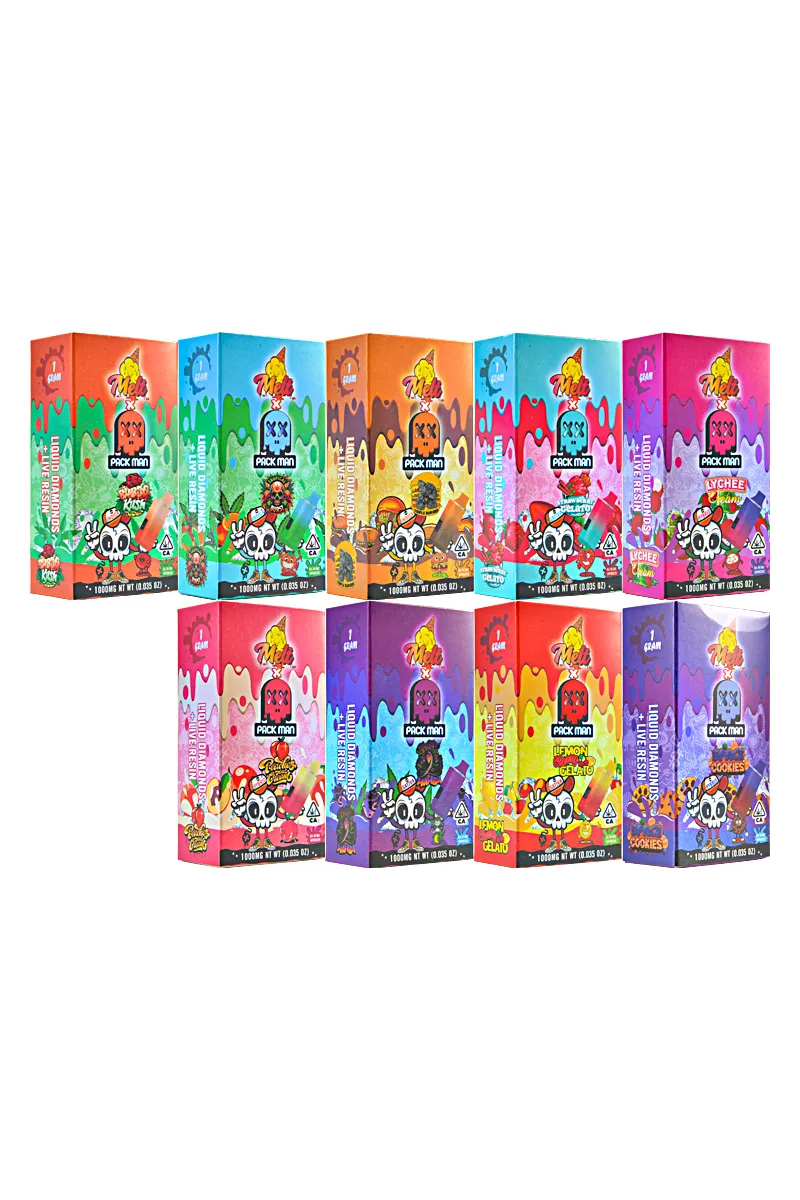 Melt Packman 1ml with Screen Liquid Diamonds Live Resin Disposable Vape Pen