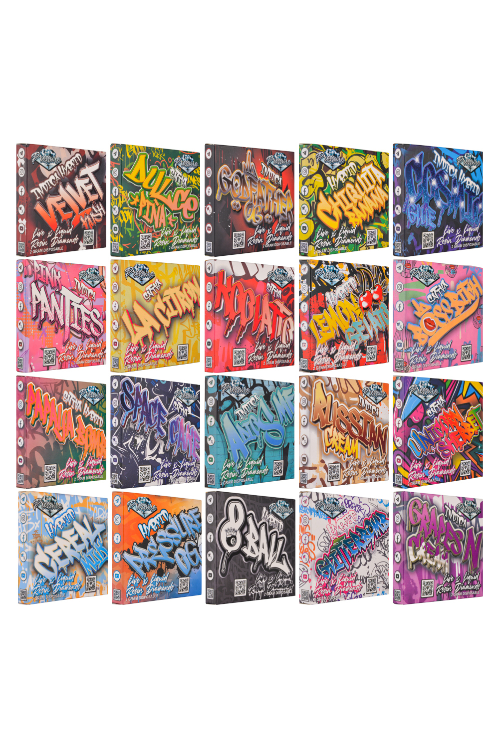 USA STOCK Pressure twins 2g Disposable Vape Pen 500pcs