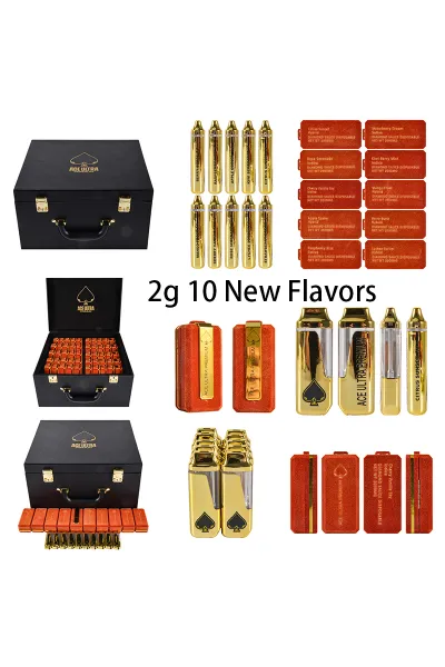 USA STOCK ACE Black 2g New Flavors Disposable Vape Pen 500pcs 01