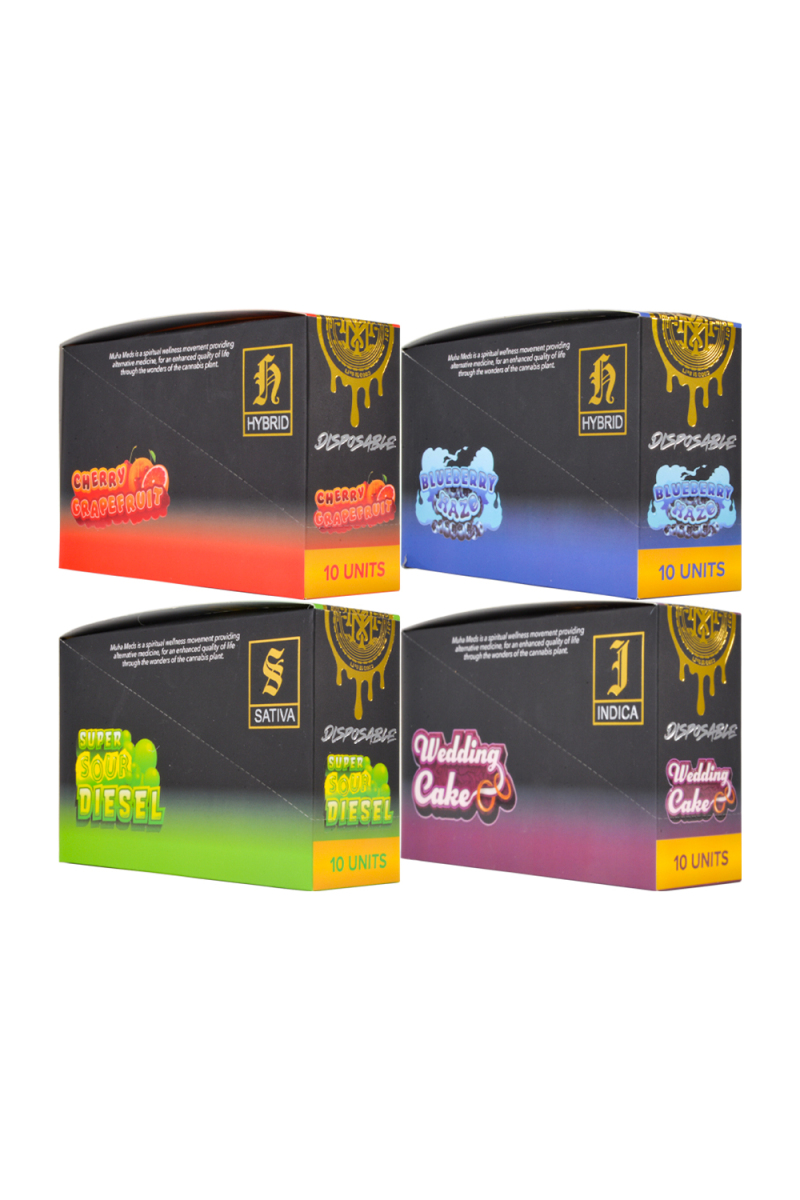 USA STOCK New Muha Meds Mavricks With Light 2g Disposable Vape Pen 500pcs