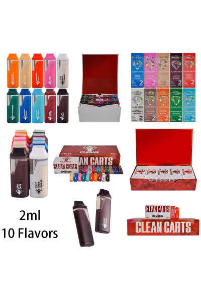 USA STOCK Clean Carts New 2g Disposable Vape Pen 500pcs 01