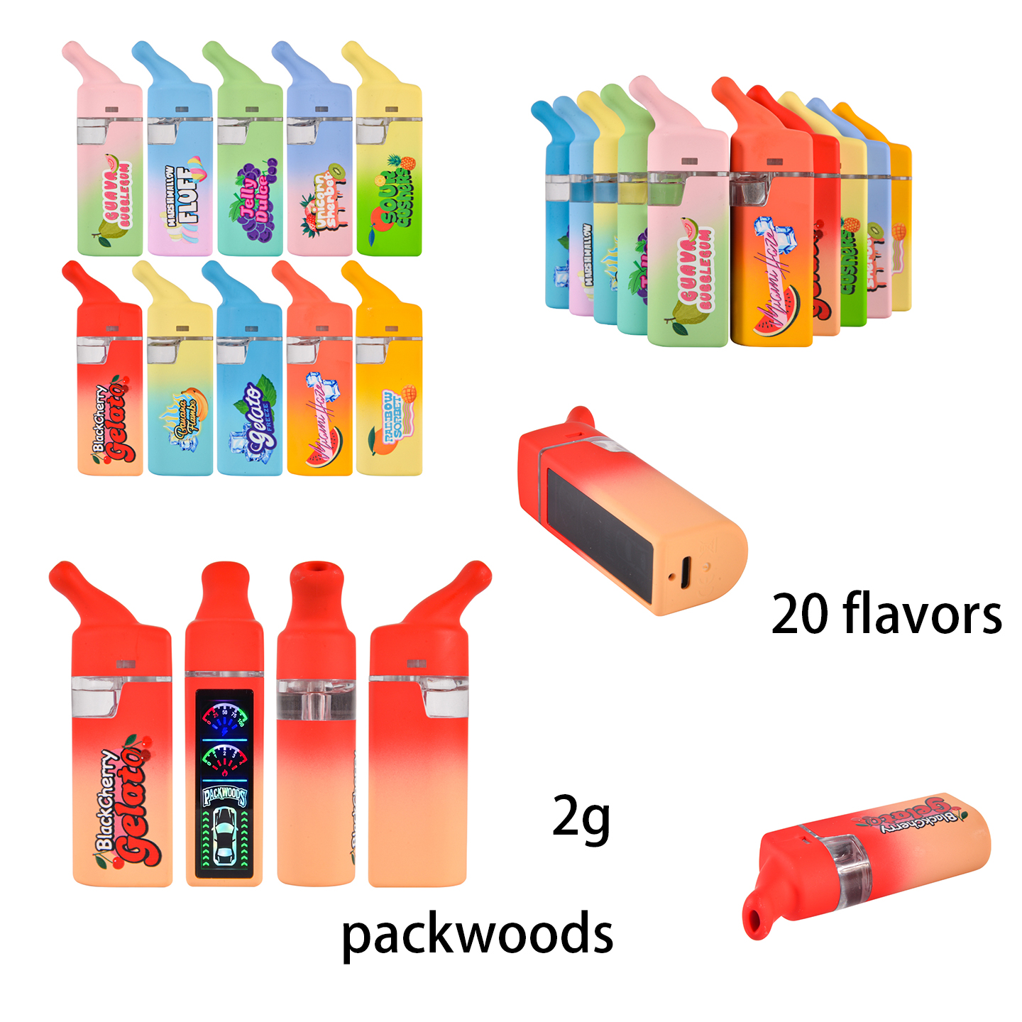 USA STOCK Packwoods 2g Disposable Vape Pen 500pcs