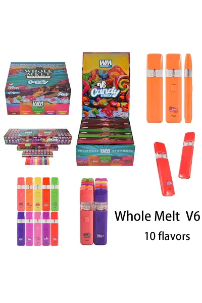 USA STOCK Whole Melt V6 Dual Color Model, R Label 1g Disposable Vape 500pcs 01