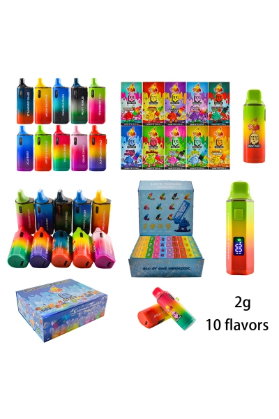 UK STOCK Melt Packman Collaboration Edition 2g Disposable Vape With Display Screen 200pcs 01