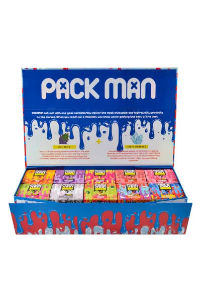 USA STOCK Packman Mini 1.5g Disposable Vape Pen With Screen 300pcs 02