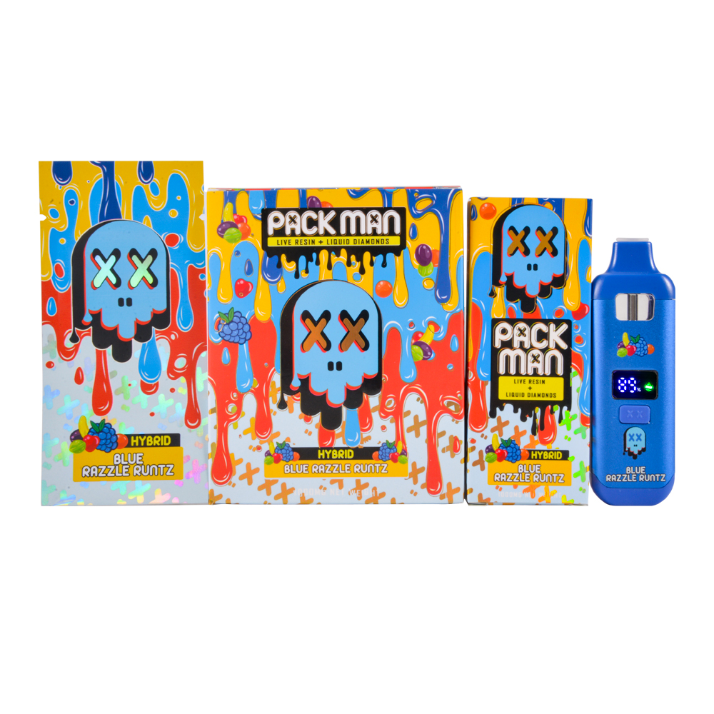 UK STOCK Packman Mini 2g Disposable Vape Pen With Screen 500pcs