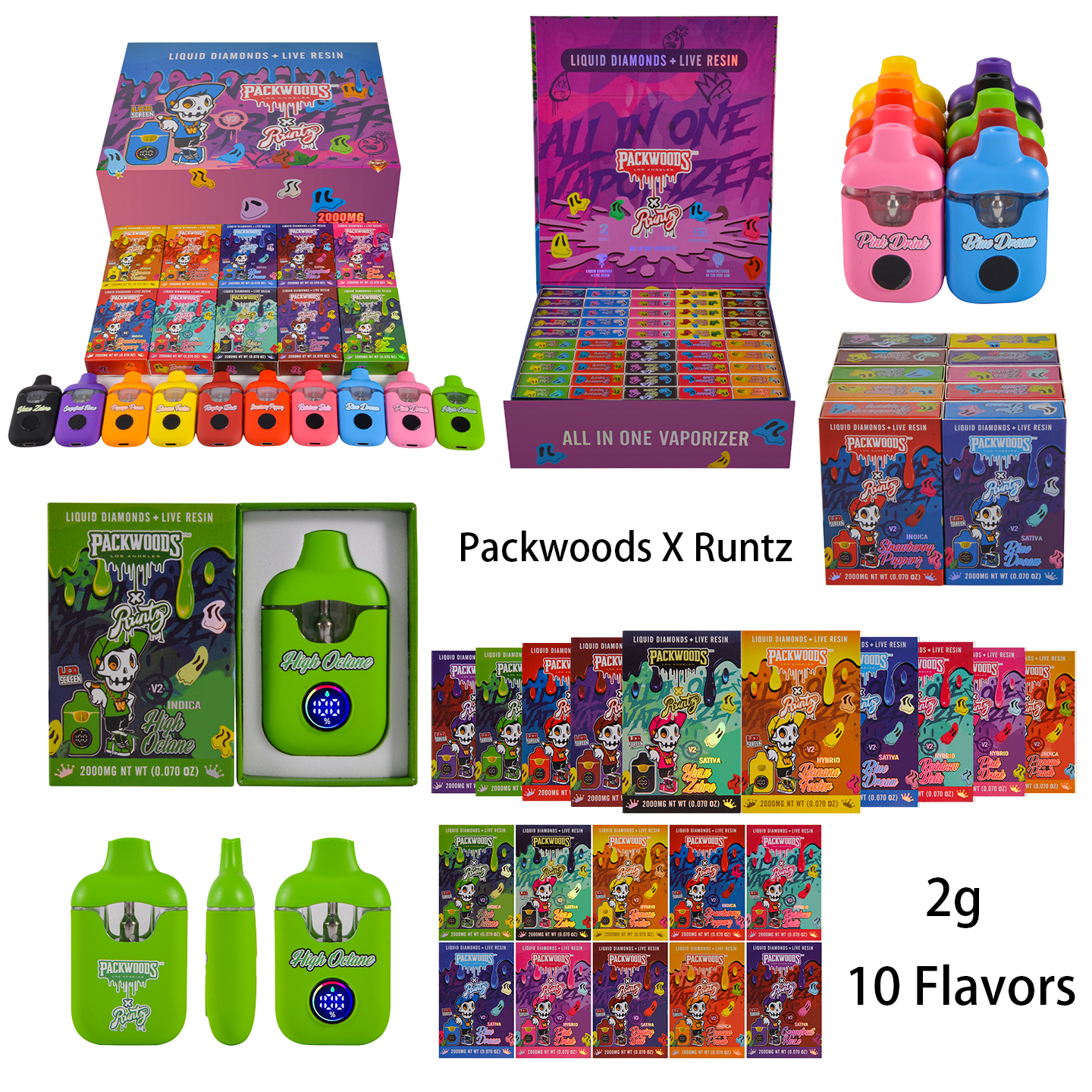 Packwoods x Runtz 2g Disposable vape