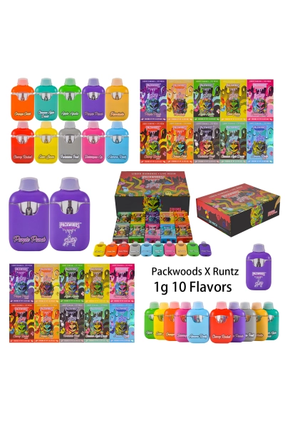 UK STOCK Packwoods X Runtz New Style 1g Disposable Vape Pen 200pcs 01