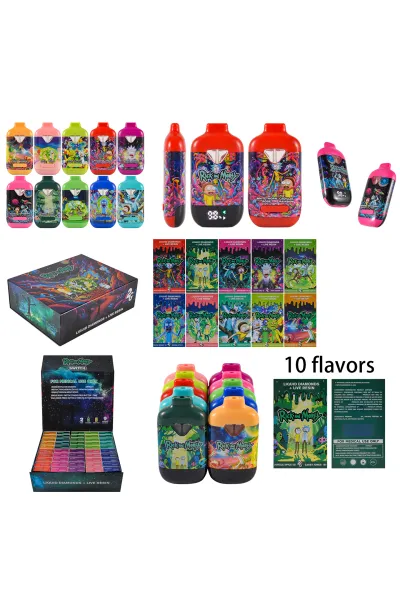 USA STOCK Ricky&Morty Double Flavors 1+1g Disposable Vape Pen 200pcs 01