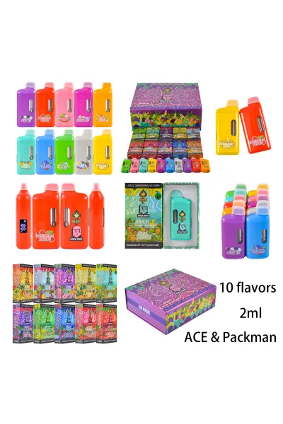 USA STOCK ACE&Packman 2g Disposable Vape Pen 300pcs 01