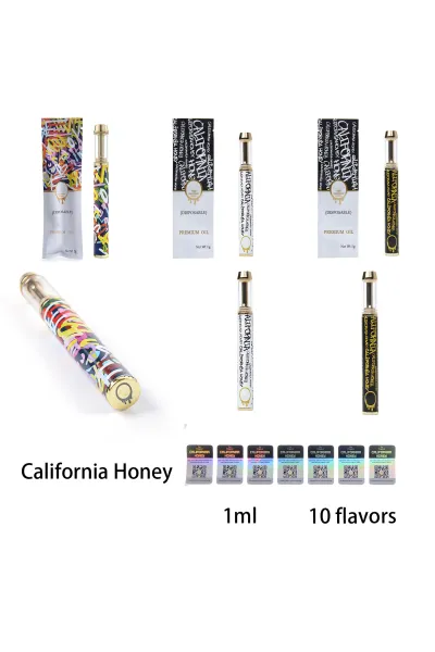 USA STOCK California Honey 1g Disposable Vape Pen 100pcs 01