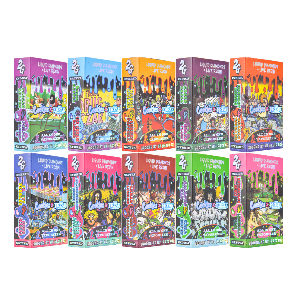 UK STOCK Cookies x Freak Brothers 2g Disposable Vape Pen 500pcs
