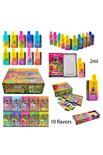 Gas house x Packwoods with full led screen 2g Disposable Vape Pen 01