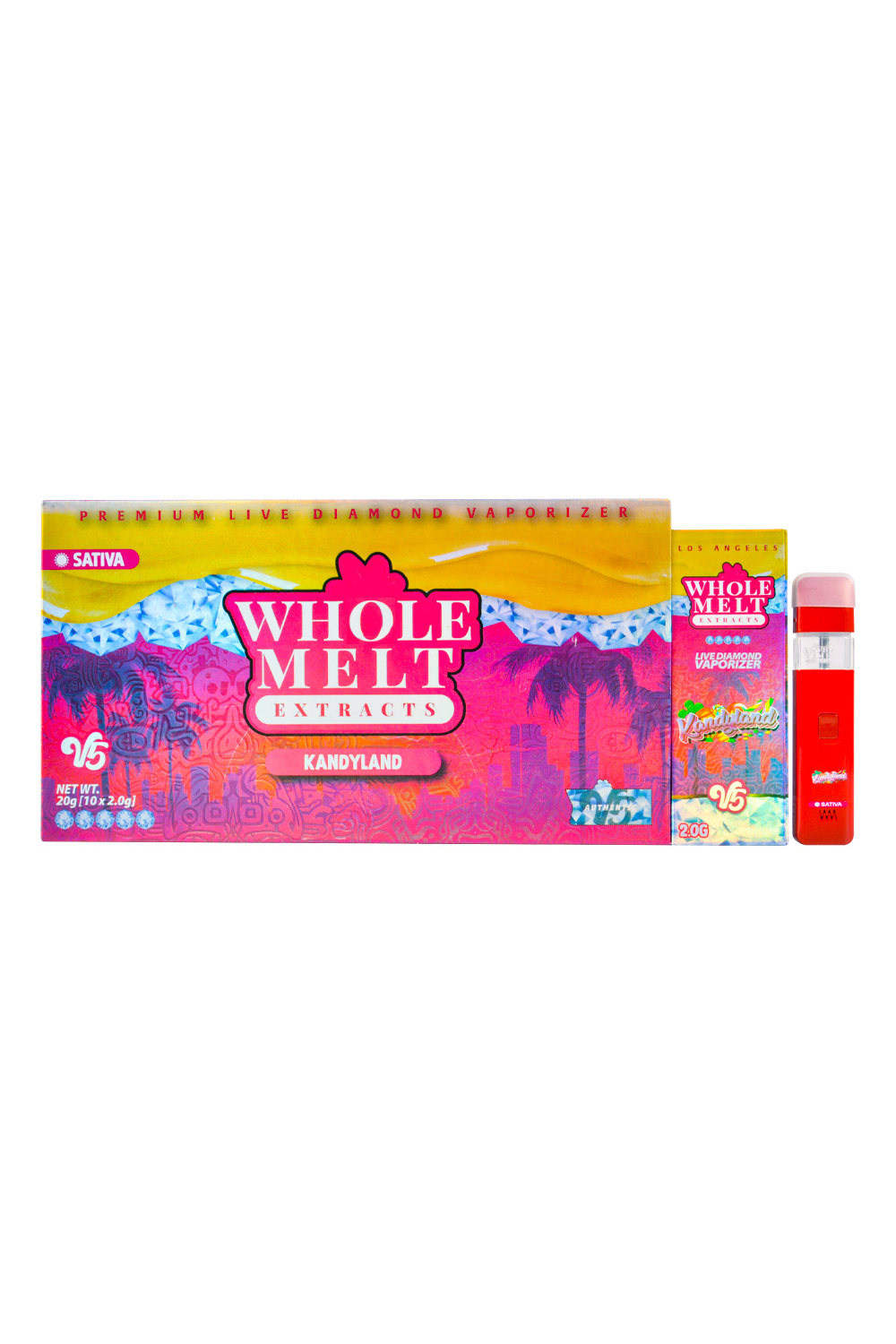 Whole Melt V5 Extracts Live Diamonds 1g Disposable Vape Pen