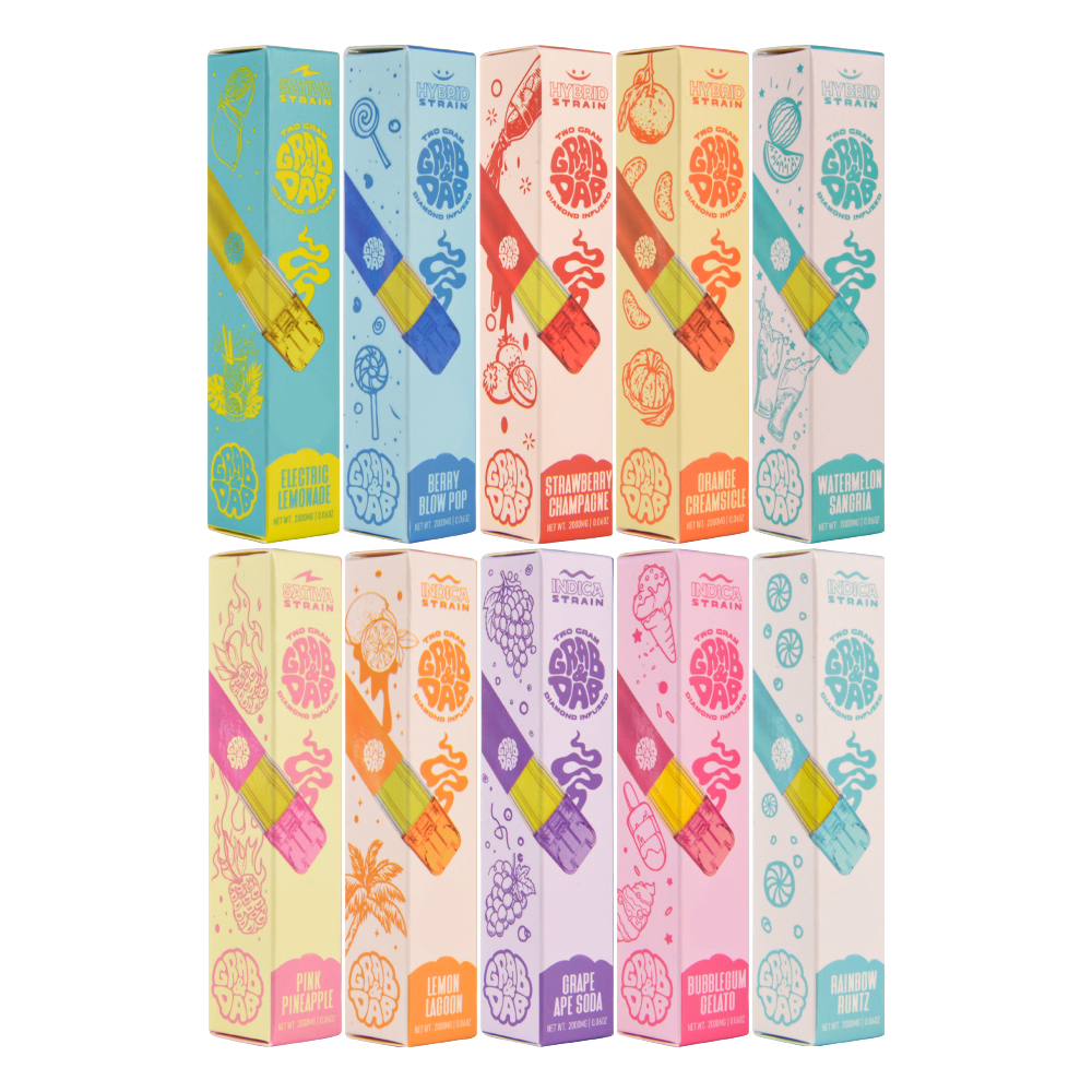 Grab Dab 2g Disposable Vape Pen With Box Packaging