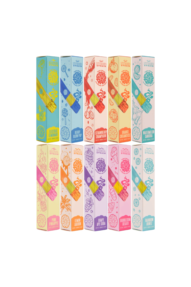 Grab Dab 2g Disposable Vape Pen With Box Packaging