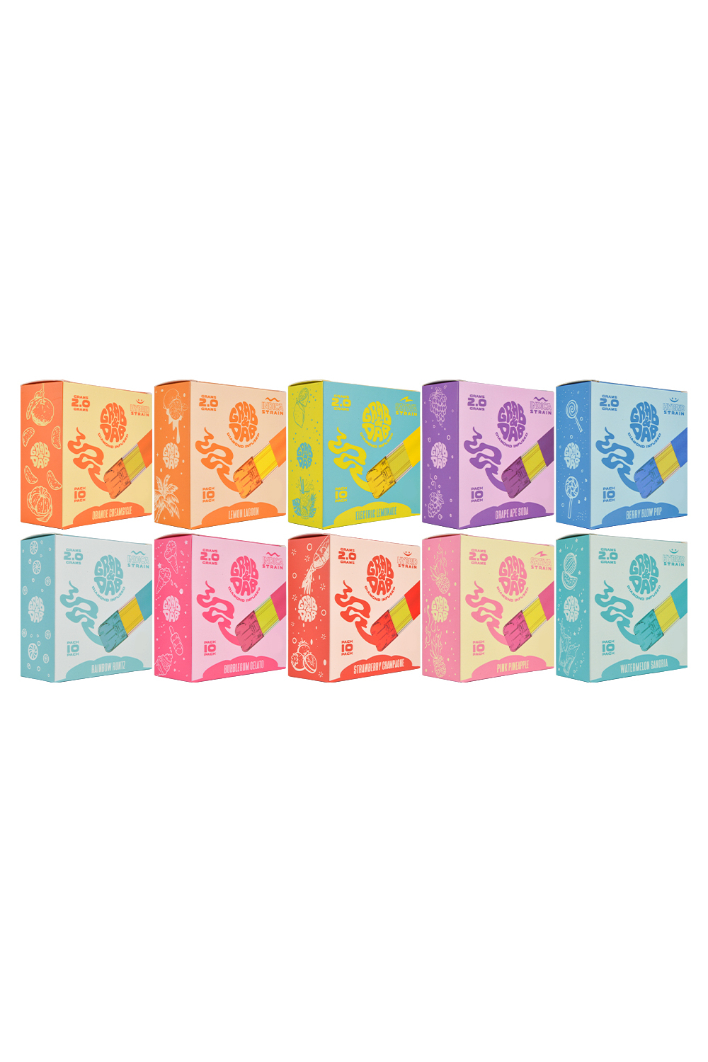 Grab Dab 2g Disposable Vape Pen With Box Packaging