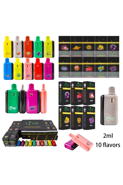 Live With Screen 2g Disposable Vape Pen 01