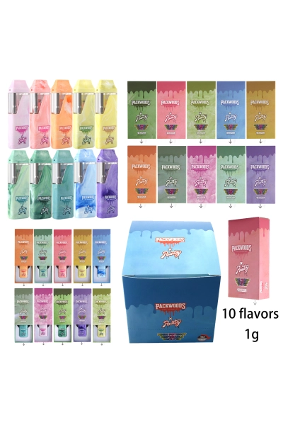 UK STOCK Packwoods X Runtz Runty Marble 1g Disposable Vape Pen 100pcs 01