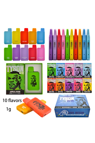 UK STOCK Tyson Pod Liquid Diamonds Live Resin 1g Disposable Vape Pen 200pcs 01
